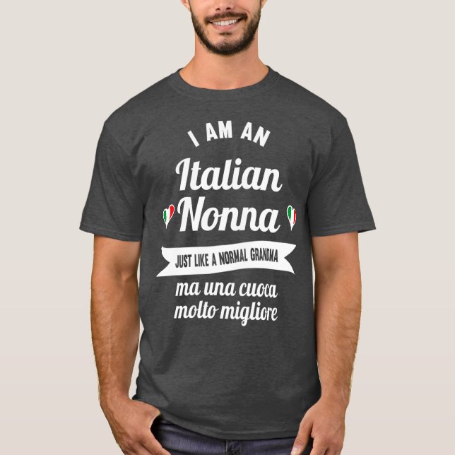 Beste Italienische Nonna Grosses Italienisches Gra T-Shirt (Vorderseite)