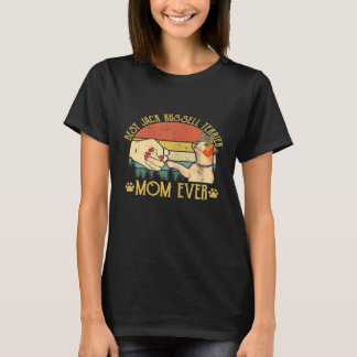 Beste Jack-Russell-Terrier-Mama im Retro-Stil für T-Shirt