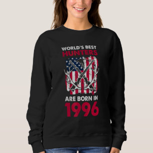 Beste Jäger, geboren 1996, Rotwildjagd Amerikanisc Sweatshirt