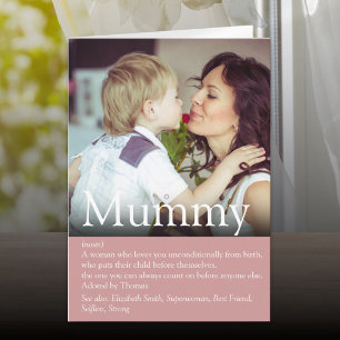 Beste jemals Mutter, Mama, Mutter Definition Foto Karte