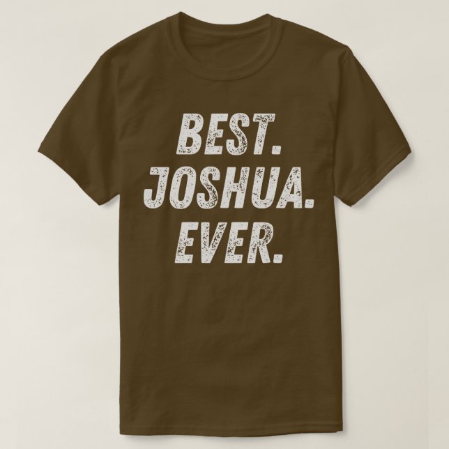 Beste Joshua je Retro Vorname Geschenk T-Shirt (Design vorne)
