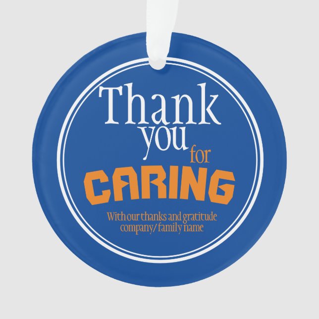 Beste Karriere je Typografie Blau Ornament (Vorderseite)