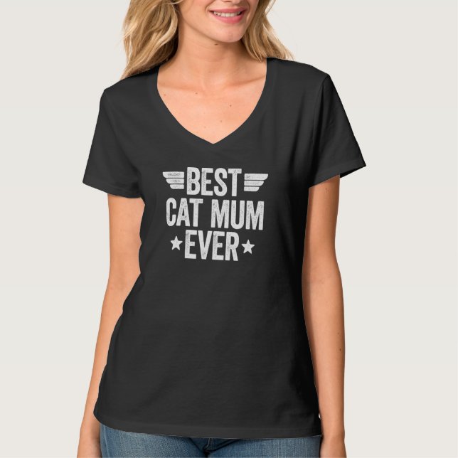 Beste Kat-Mum je 1 T-Shirt (Vorderseite)