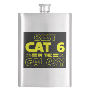 Beste Katze 6 in der Galaxie Flachmann