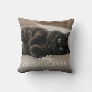 Beste Katze Aller Zeiten Name und Foto Ihres Haust Kissen