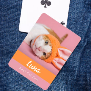 Beste Katze Aller Zeiten Personalisierte Poker Kar Spielkarten
