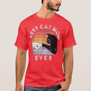 Beste Katze Mama Fist Bump Funny Cat Liebhaber der T-Shirt