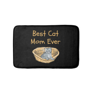 Beste Katze Mama je Frauen Katze Liebe Mamas Mütte Badematte