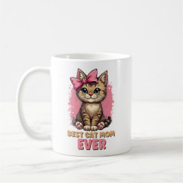Beste Katze Mama je, Funny Tabby Katze Mutter Kaffeetasse