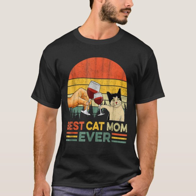 Beste Katze Mama je - Ideal für Haustiere Liebende T-Shirt (Vorderseite)