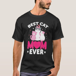 Beste Katze Mama je Katze Meow mit meiner Katze T-Shirt