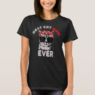 Beste Katze Mama je Meow mit meiner Katze für Frau T-Shirt