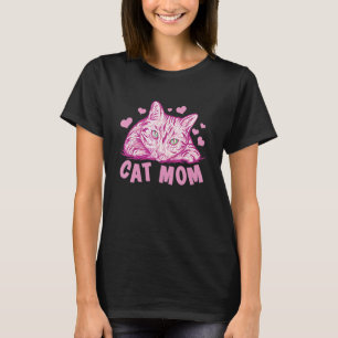 Beste Katze Mama je Meow mit meiner Katze für Frau T-Shirt
