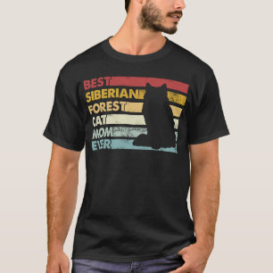 Beste Katze Mama je Mutter Sibirische Waldkatze T-Shirt