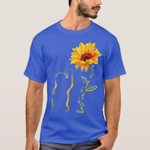 Beste Katze Mama je Sonnenblume Lover Katze Mama M T-Shirt