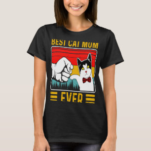 Beste Katze Mama je Vintag Kitten Katze Mama Oma m T-Shirt