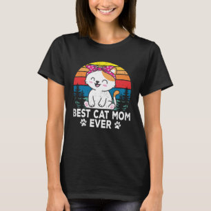 Beste Katze Mama Niedlich Katzen Besitzer Haustier T-Shirt
