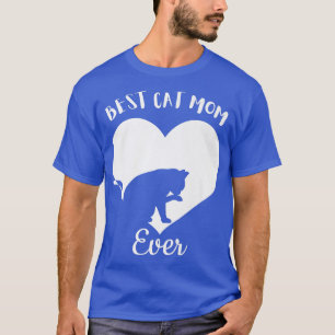 Beste Katze Mama Niedlich Schwarze Katzen Vintag W T-Shirt