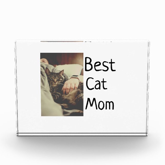 Beste Katze Mama Papa Cat Foto Namensgeschenk Vorl (Vorderseite)