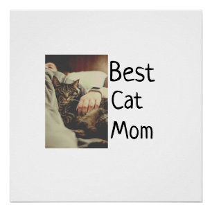 Beste Katze Mama Papa Cat Foto Namensgeschenk Vorl Poster