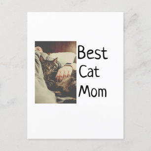 Beste Katze Mama Papa Cat Foto Namensgeschenk Vorl Postkarte