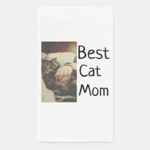 Beste Katze Mama Papa Cat Foto Namensgeschenk Vorl Serviette