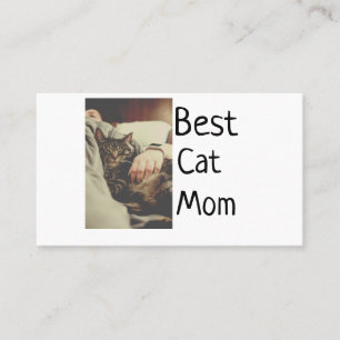Beste Katze Mama Papa Cat Foto Namensgeschenk Vorl Visitenkarte