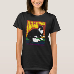 Beste Katze Mama Retro Vintag Girl Women Mother Da T-Shirt