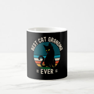 Beste Katze Oma Ever Funny Black Cat Kaffeetasse