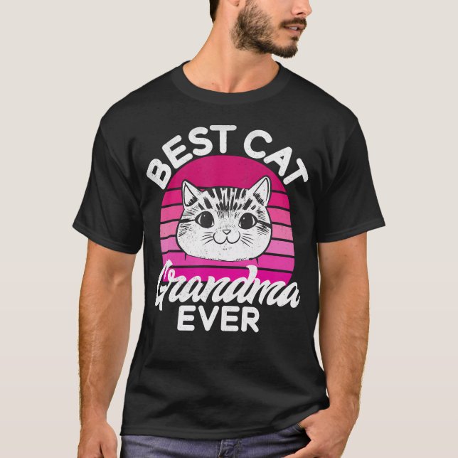 Beste Katze Oma je Cat Oma T-Shirt (Vorderseite)