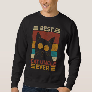 Beste Katze Onkel je Men Katzenkatze Lover Black C Sweatshirt