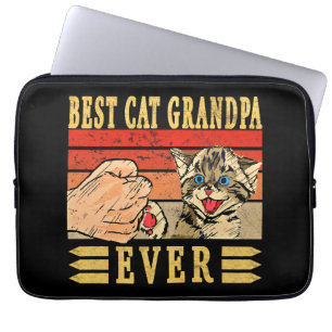 Beste Katze Opa je, Katzen Geburtstag Laptopschutzhülle