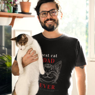 Beste Katzen-Vater-Definition Süßes Katzen-Gesic T-Shirt