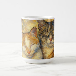 Beste Katzenfreunde Klimt-inspiriert Kaffeetasse