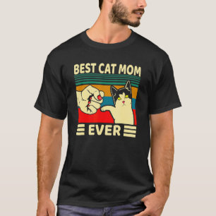 Beste KatzenMama je Frauen Vintager Bump Fit Mütte T-Shirt