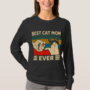 Beste KatzenMama je Frauen Vintager Bump Fit Mütte T-Shirt