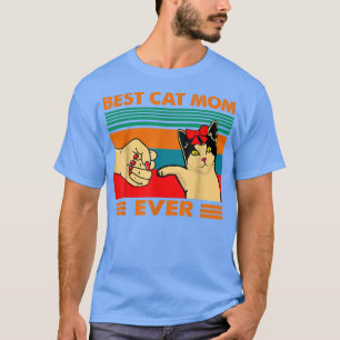 Beste KatzenMama je Frauen Vintager Bump Fit Mütte T-Shirt
