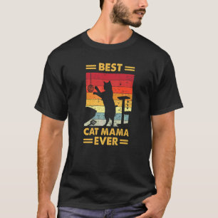 Beste Katzenmama überhaupt Coole Katze Vintage T-Shirt