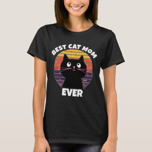BESTE KATZENMUTTER ALLE ZEITEN VINTAGE RETRO KREIS T-Shirt