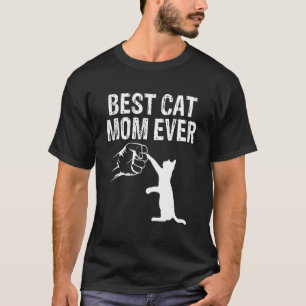 Beste Katzenmutter Aller Müttertag Katzenmama Pfot T-Shirt