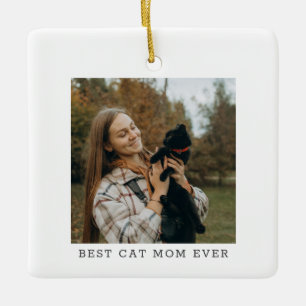 Beste Katzenmutter Aller Zeiten Foto Einfacher Ben Keramikornament