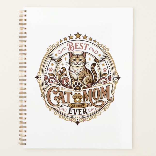 Beste Katzenmutter Aller Zeiten Katzenmutter Vater Planer (Vorderseite)