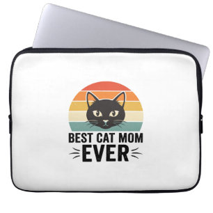 Beste Katzenmutter Aller Zeiten Retro Katzen Gesic Laptopschutzhülle