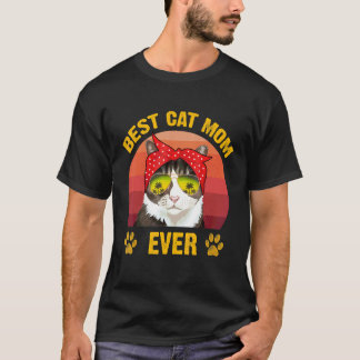 Beste Katzenmutter Aller Zeiten Retro Katzenmutter T-Shirt
