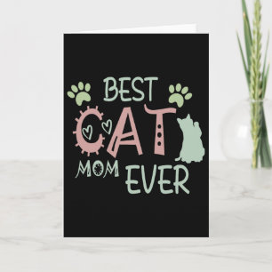 Beste Katzenmutter Aller Zeiten Süße Katze Erster Karte