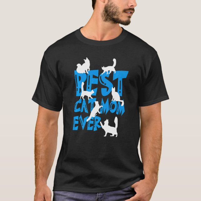 Beste Katzenmutter Aller Zeiten Tier Mütter T-Shirt (Vorderseite)