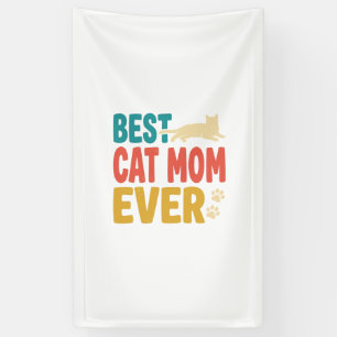 Beste Katzenmutter Aller Zeiten Vintage Katzenlieb Banner
