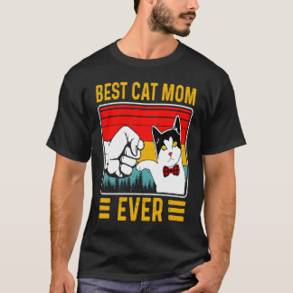 Beste Katzenmutter Aller Zeiten Vintage Kitten Kat T-Shirt