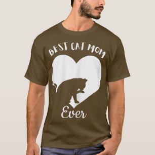 Beste Katzenmutter Allerzeit Süße Schwarze Katzen T-Shirt