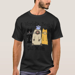 Beste Katzenmutter der Welt Miauzende Katze Beste T-Shirt